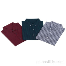 Camisa teñida en hilo de gran venta para hombre